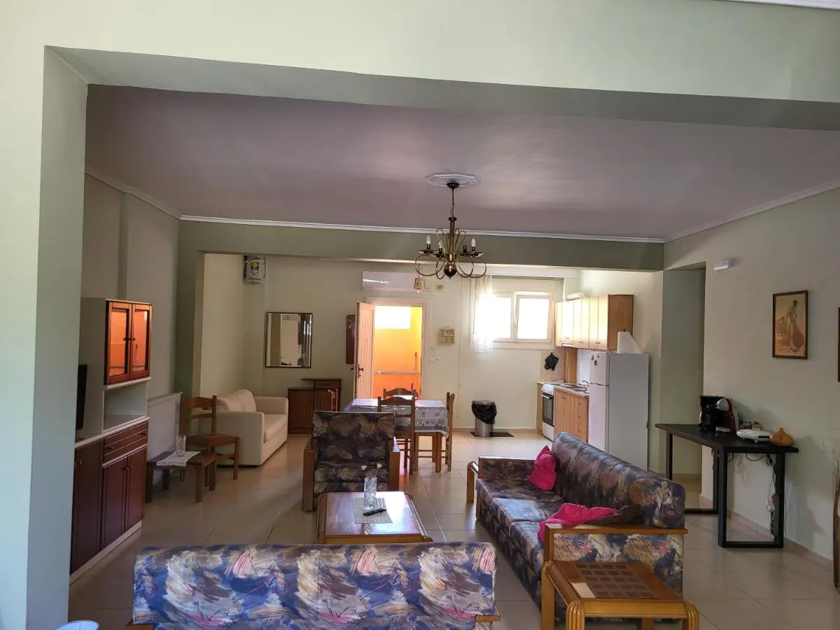 Open-plan living and dining room