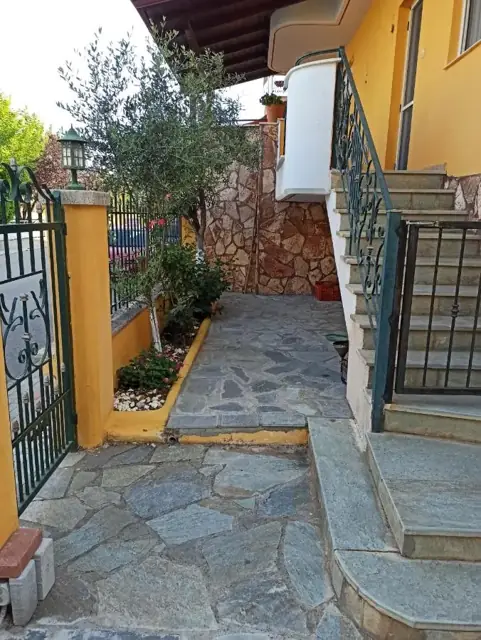 Garden gate and steps